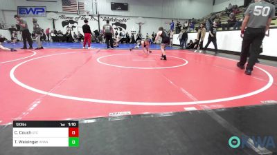 120 lbs Rr Rnd 3 - Cooper Couch, Grove Takedown Club vs Tuck Weisinger, Wyandotte Youth Wrestling