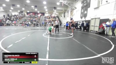 190 lbs Champ. Round 2 - Wade Drello, Thousand Oaks vs Nathan Blanco, Chino