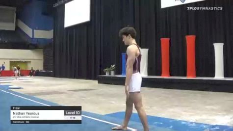 Nathan Yearous - Floor, 20 Mile Athletic Center - 2021 USA Gymnastics Development Program National Championships