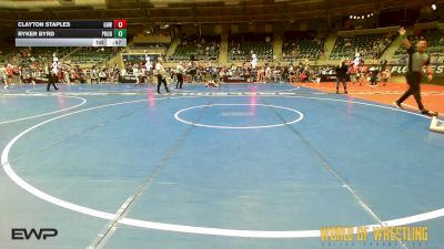 73 lbs Consi Of 16 #1 - Clayton Staples, Greater Heights Wrestling vs Ryker Byrd, Prodigy Elite Wrestling