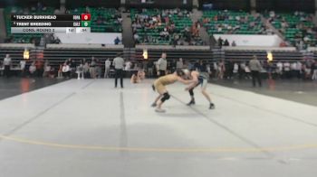 6A 126 lbs Cons. Round 3 - Tucker Burkhead, Fort Payne vs Trent Breeding, Calera