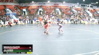 68 lbs Round 1 - Brooklyn Stauffer, Midwest Xtreme Wrestling vs Ava Barber, Belvidere Bandits