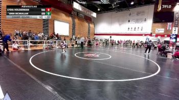 100 lbs Champ. Round 1 - Erin McMullan, Green River vs Lydia Holderman, Thunder Basin