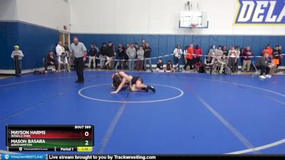 144 lbs Champ. Round 2 - Mayson Harms, Roselle Park vs Mason Basara, Northampton