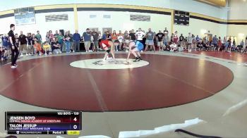 120 lbs Semifinal - Jensen Boyd, Central Indiana Academy Of Wrestling vs Talon Jessup, Columbus East Wrestling Club