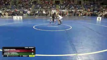 106 lbs Cons. Round 1 - Justin Torroll, Hillsboro-Central Valley vs Logan Potts, LaMoure-Litchville/Marion