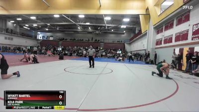 150 lbs Cons. Round 2 - Wyatt Bartel, Durango vs Koji Park, Los Alamos