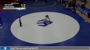 125 lbs 3rd Place Match - Roman Polcha, Elizabethtown College vs Kurt Mokros, Ohio Northern University