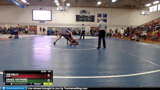 157 lbs Semifinal - Drake Hayward, Minnesota State Mankato vs Joe Kelly ...