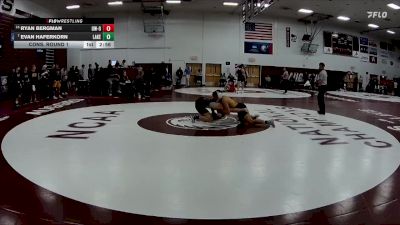 165 lbs Cons. Round 1 - Evan Haferkorn, Lakeland vs Ryan Bergman, Wisconsin-Oshkosh