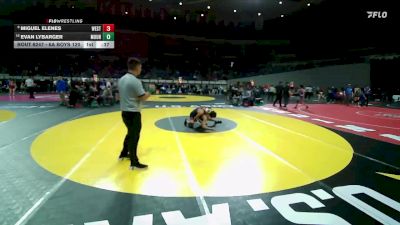 6A Boys 120 lbs Cons. Round 2 - Evan Lybarger, Mountainside Boys vs Miguel Elenes, Westview Boys