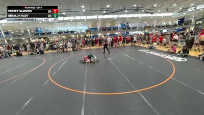 110 lbs Champ. Round 2 - Braylon Kady, Unattached vs Foster Sanders, Unattached