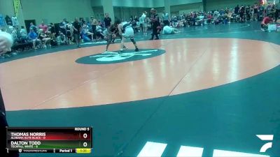 113 lbs Round 5 (6 Team) - Thomas Norris, Alabama Elite Black vs Dalton Todd, Techfall White