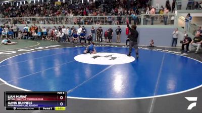 84 lbs Round 1 - Liam Murat, Bethel Freestyle Wrestling Club vs Gavin Runnels, Interior Grappling Academy