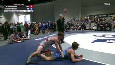 70 lbs Champ. Round 2 - Wyatt Krejsa, Boilermaker RTC vs Carson Weber, Izzy Style Wrestling