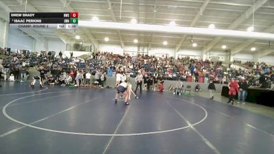 100 lbs Champ. Round 2 - Drew Brady, Northside Wrestling Club vs Isaac Perkins, Sanderson Wrestling Academy