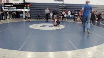 90 lbs Champ. Round 2 - Tate Hammond, Sublime Wrestling Academy vs Brody Nay, TW Wrestling