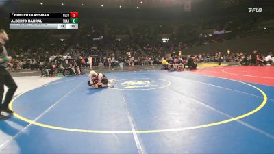 6A Boys 157 lbs Cons. Round 4 - Alberto Barral, Tualatin Boys vs Hunter Glassman, Clackamas Boys