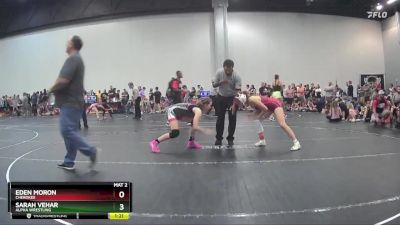 110 lbs Round 1 - Sarah Vehar, Alpha Wrestling vs Eden Moron, Cherokee