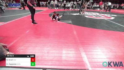 37 lbs Rr Rnd 3 - Benjamin Kroll, Raw Wrestling Club vs Kase Zappone, Barnsdall Youth Wrestling