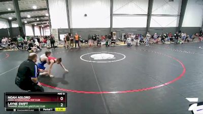 92 lbs Cons. Round 1 - Noah Agloro, Askeo International Mat Club vs Layne Swift, Thunder Mountain Wrestling Club