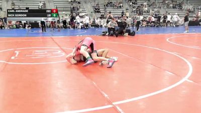 132 lbs Rr Rnd 1 - Carl Andrade, Iron Forge WC - HSB vs Nick Gordon, LAW Red - HSB