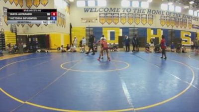 112 lbs Semifinal - Maya Alvarado, Unattached vs Victoria Sifuentes, Gladiator Wrestling