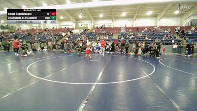 59 lbs Cons. Round 2 - Kingston Alexander, WEBER WARRIOR WRESTLING vs Cash Schroeder, West Jordan