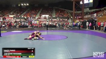 145 lbs Cons. Round 1 - Cheyenne Wagoner, Douglass vs Macey Parks, Buhler HS