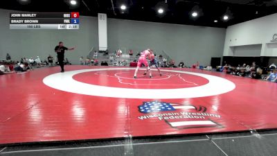 190 lbs John Manley, Ohio Scarlet FS vs Brady Brown, Pennsylvania Blue