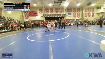 85 lbs Round Of 16 - Jayceion Jones, Tulsa North Mabee Stampede vs Jackie Allen, Collinsville Cardinal Youth Wrestling