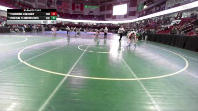 138 lbs Cons. Round 4 - Trenton DeLoney, Timberline vs Corbin Christensen, Eagle