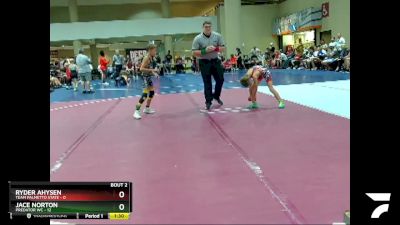 55 lbs Round 1 (6 Team) - Ryder Ahysen, Team Palmetto State vs Jace Norton, Predator WC