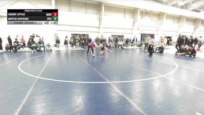 150 lbs Champ. Round 3 - Bryce Dutson, Spanish Fork vs Jesse Little, Morgan