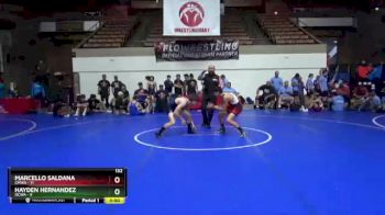 132 lbs Round 1 (16 Team) - Marcello Saldana, CMWA vs Hayden Hernandez, OCWA