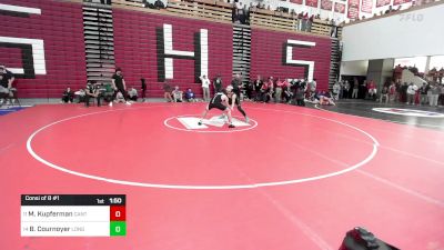 144 lbs Consi Of 8 #1 - Max Kupferman, Canton vs Ben Cournoyer, Longmeadow