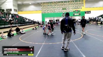 65 lbs Round 1 - Sebastian Siford, Rush vs Liam Kingfisher, The Storm Wrestling Center