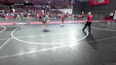 105 lbs Champ. Round 2 - Halle Gruenenfelder, Pec-Argyle Youth Wrestling vs Randi Magee, Baldwin-Woodville