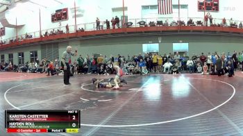 65 lbs Quarterfinal - Hayden Roll, Perry Meridian Wrestling Club vs Karsten Castetter, The Fort Hammers Wrestling