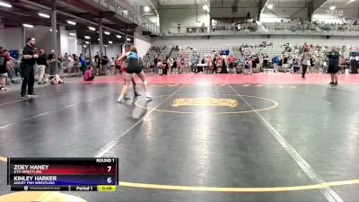 100 lbs Round 1 - Zoey Haney, GTH Wrestling vs Kinley Harker, Angry Fish Wrestling