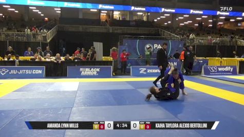 Kaiha Taylora Alexis Bertollini vs Amanda Lynn Mills 2026 Pan Jiu Jitsu IBJJF Championship