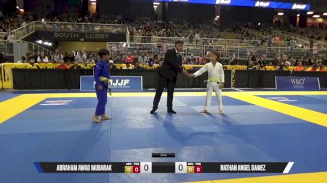 Nathan Angel Gamez vs Abraham Awad Mubarak 2025 Pan Kids Jiu-Jitsu IBJJF Championship