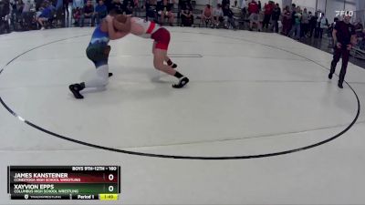 160 lbs Champ. Round 1 - James Kansteiner, Conestoga High School Wrestling vs Xayvion Epps, Columbus High School Wrestling