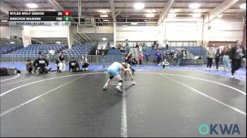 61 lbs Final - Myles Wolf Gibson, Shelton Wrestling Academy vs Breckon Milburn, Powerhouse Blue