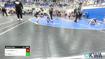 52 lbs Quarterfinal - Samuel Airington, Saints Youth Wrestling Club vs Walker Gilles, Hutchinson