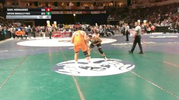 4A 215 lbs Cons. Round 1 - Saul Hernandez, Taos vs Devin Benally-Tso, Miyamura