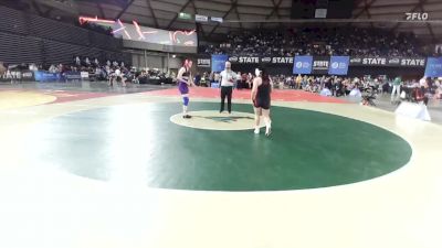 Girls 4A 145 lbs Champ. Round 2 - Kylee Wicklund, Lake Stevens (Girls) vs Sophia Zesati, Sunnyside (Girls)