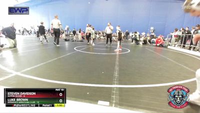 60 lbs Round 3 (4 Team) - Luke Brown, OpenMats Wrestling Club vs Steven Davidson, Slyfox Silver