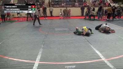 50_B lbs Consi Of 16 #2 - Bryce Writt, Greensburg Salem vs Dax McDannell, Conemaugh Township