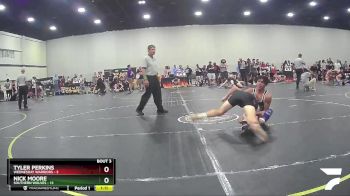 138 lbs Quarterfinals (8 Team) - Nick Moore, Southern Wolves vs Tyler Perkins, Wednesday Warriors